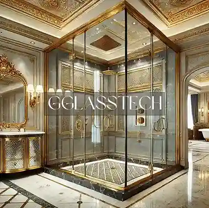 نصب کابین دوش لاکچری در حمام بزرگ