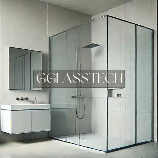 نصب کابین دوش مینیمال در حمام کوچک