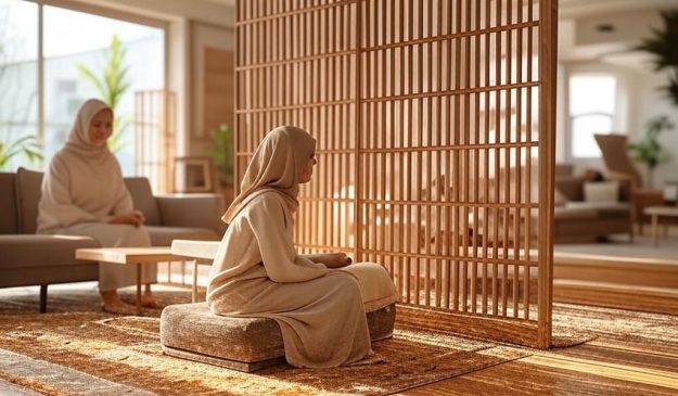 دیوار شیشه‌ای داخلی با طراحی مینیمال و قاب فلزی باریک
